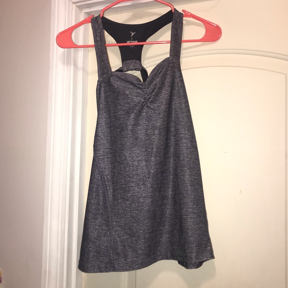 Grey work out top